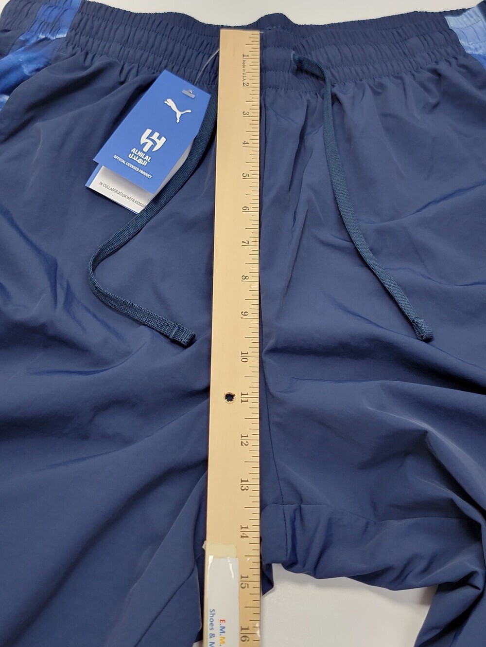 Puma KidSuper Al-Hilal SFC Travel Pants Navy Blue Cloud Print 606853 20 Mens L - Picture 11 of 15